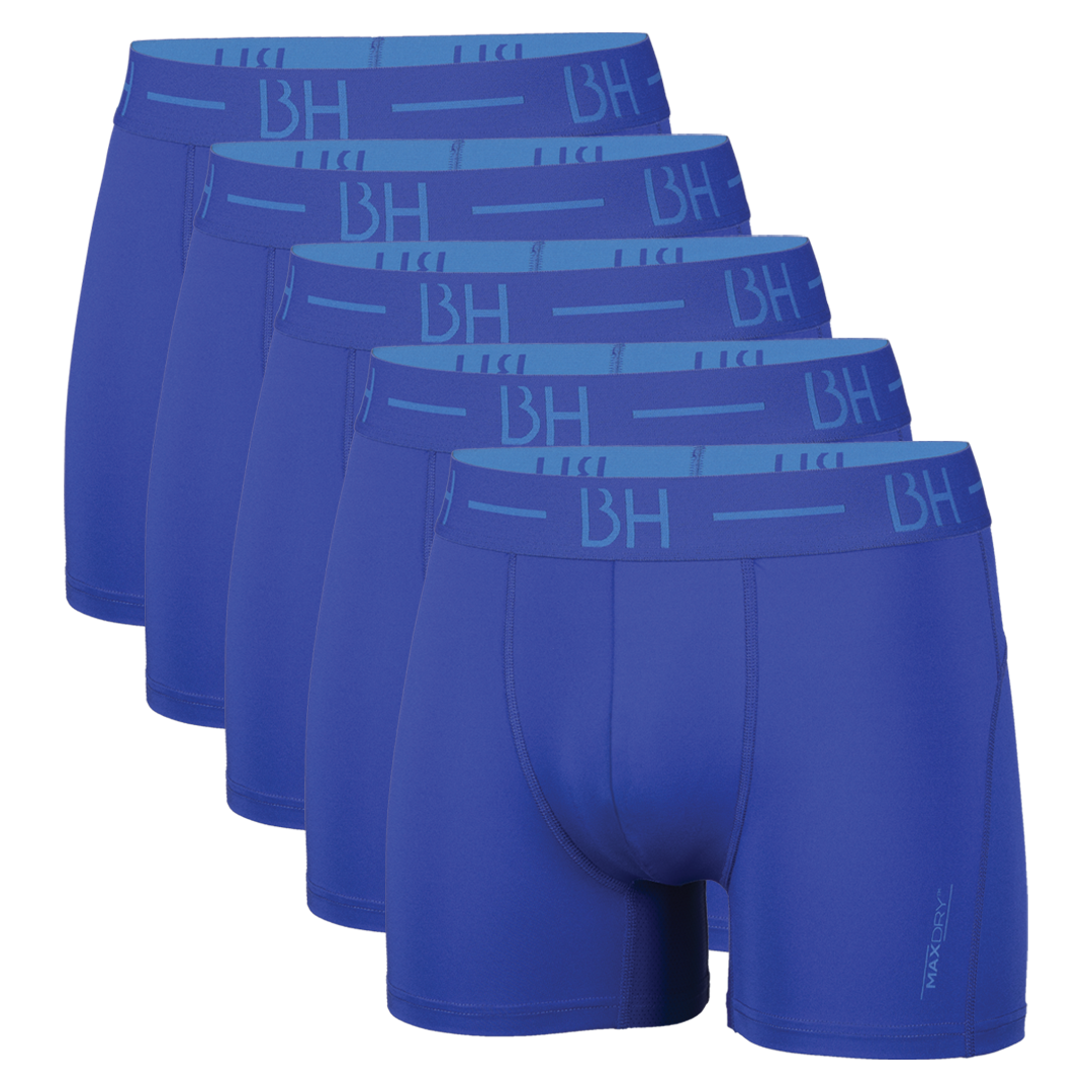 Urheilubokserit blue 5-pack