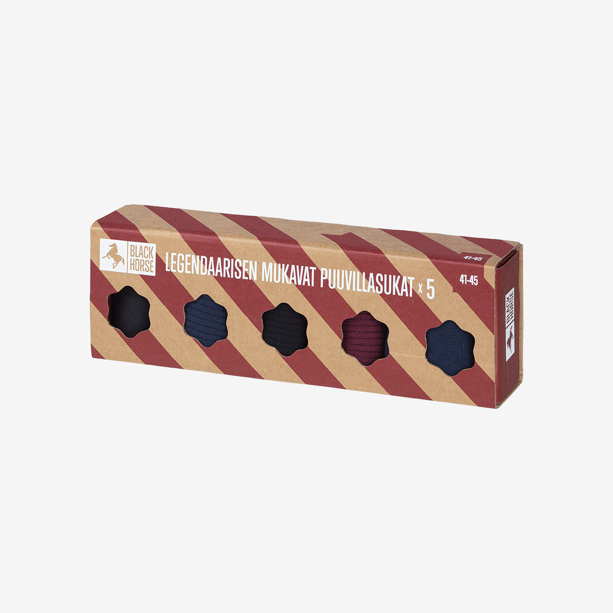 Puuvilla lahjasukat 5-pack