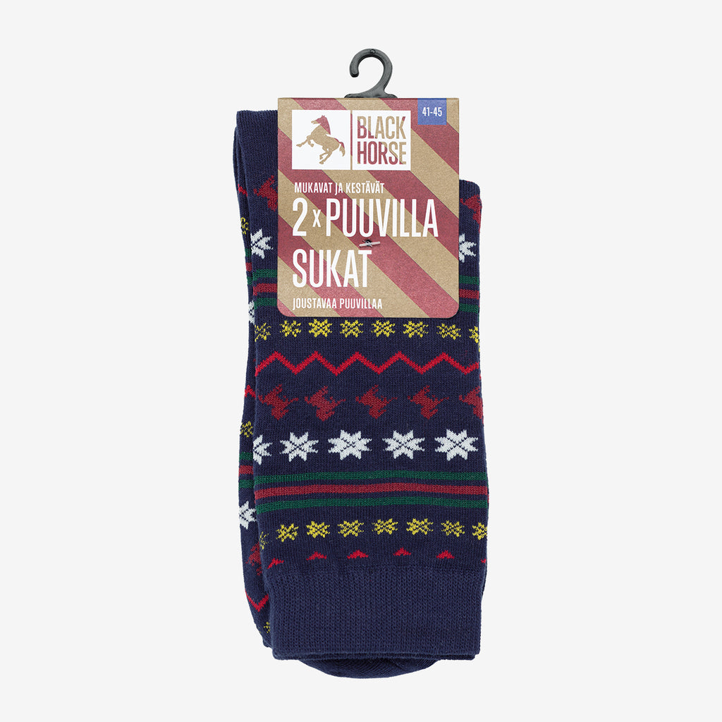 Puuvilla sesonkisukat 2-pack