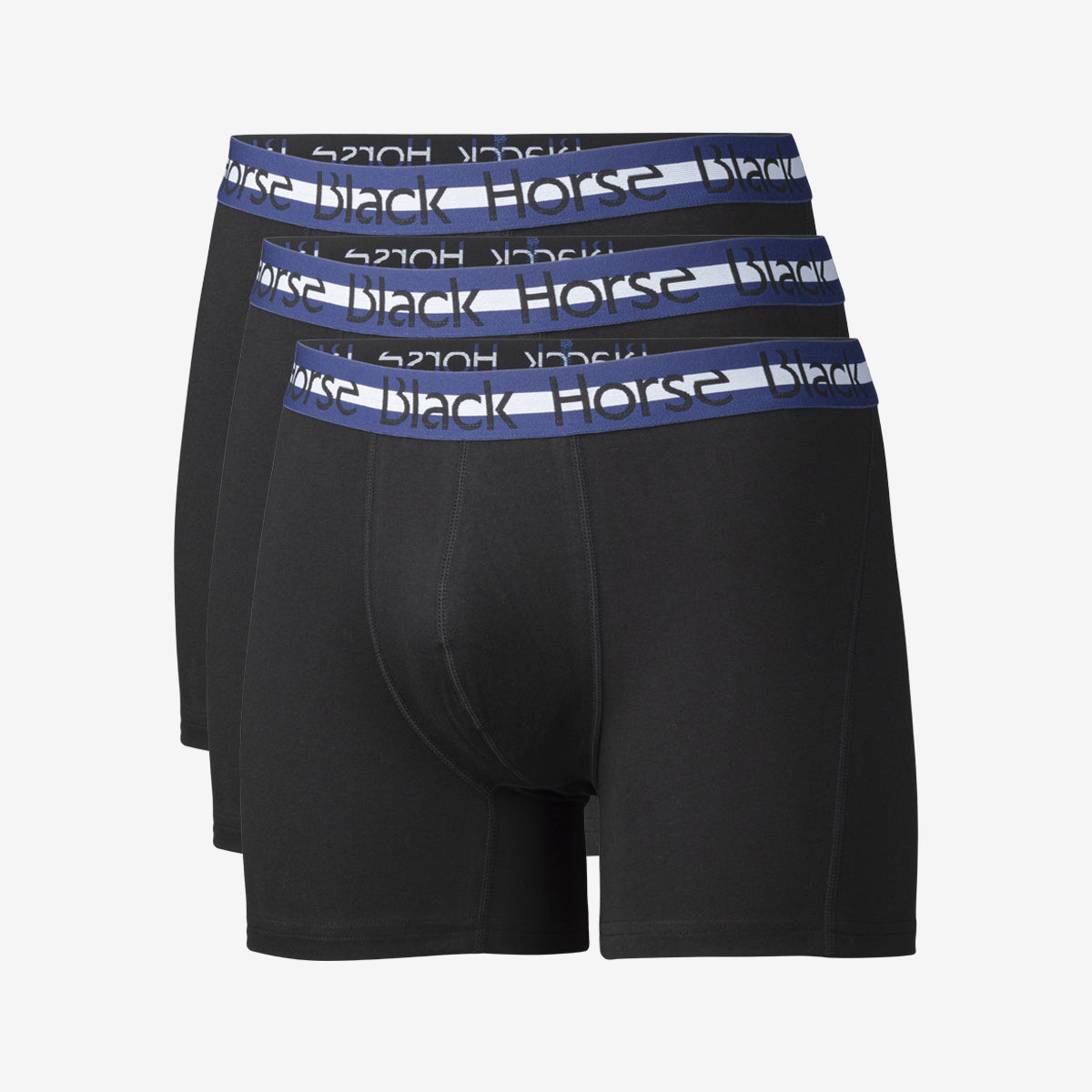 Tuotekuva Black Horse Bokserit puuvilla 3-pack raven