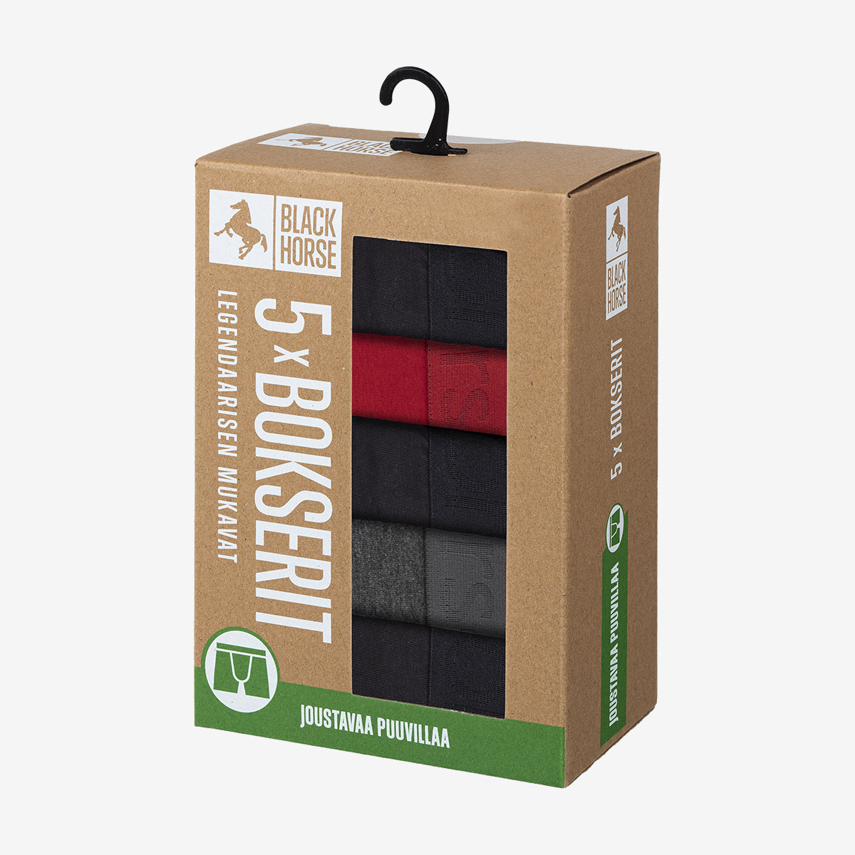 Bokserit puuvilla 5-pack