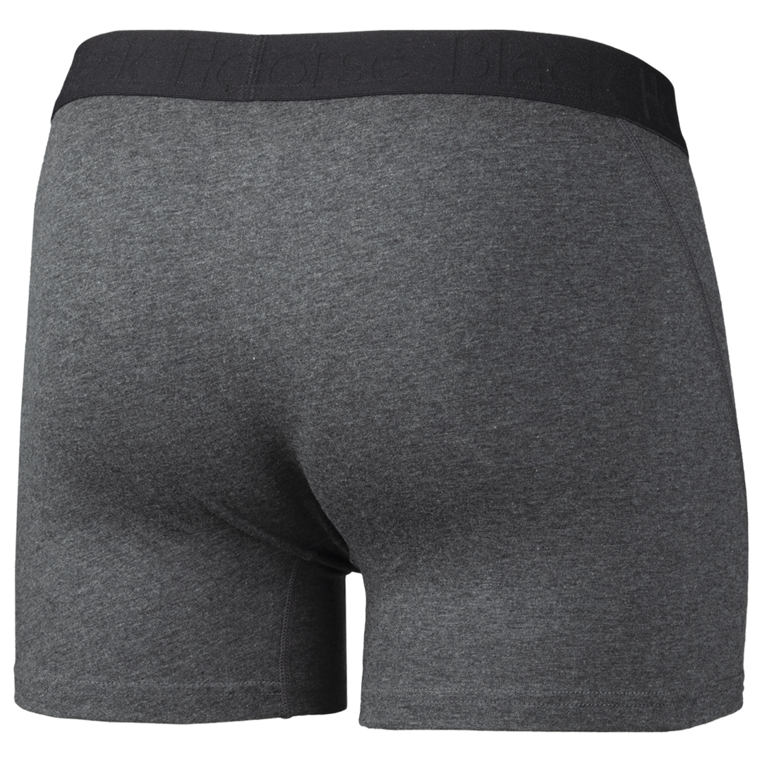 Bokserit Luomupuuvillasta takaosa Dark Grey