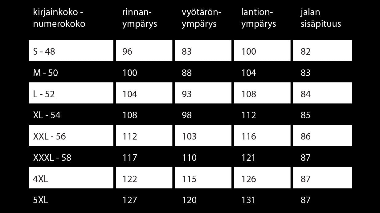 Miesten kokotaulukko - Black Horse