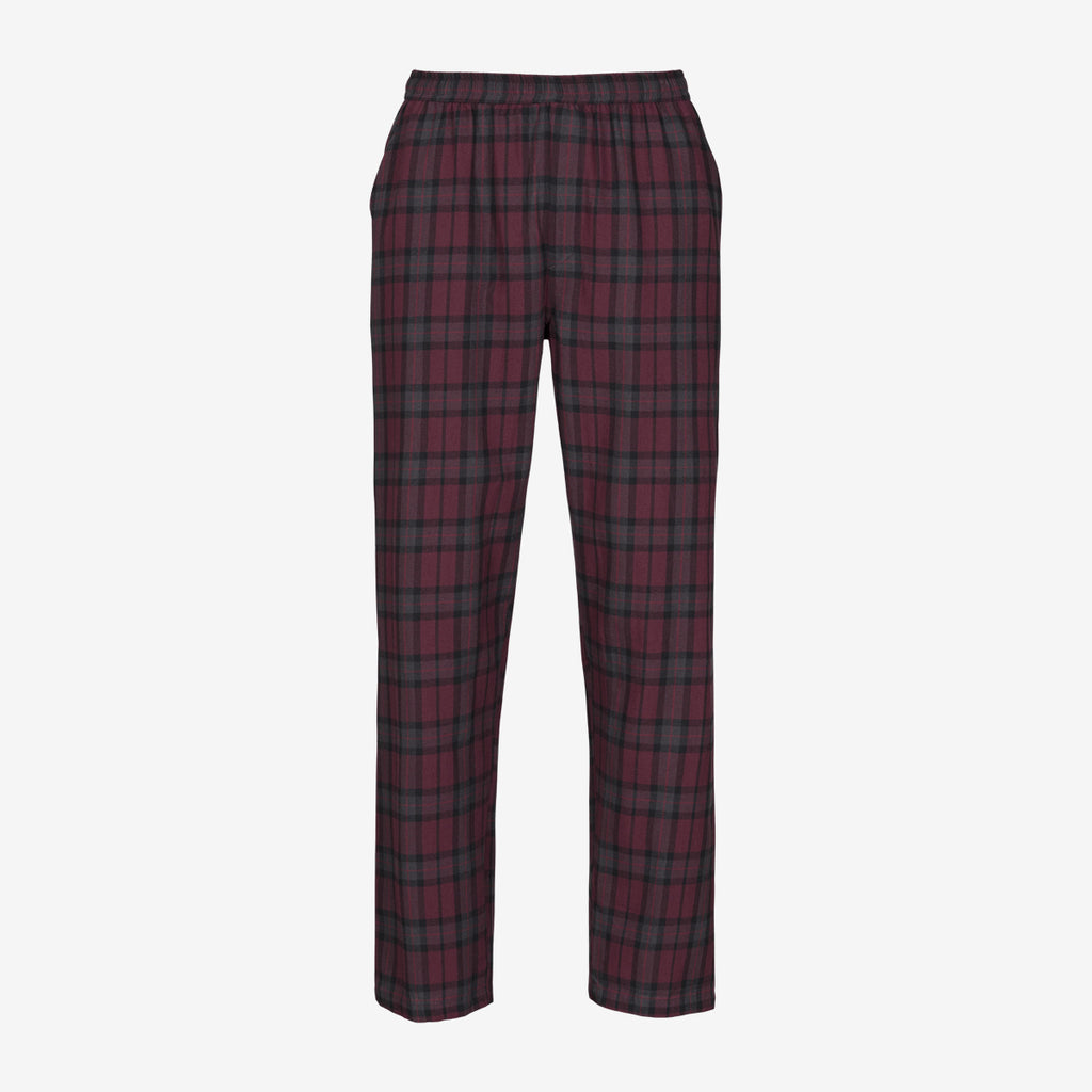 Tuotekuva Lyhythihainen flanellipyjama wine red check