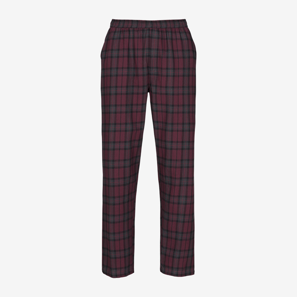 Tuotekuva Lyhythihainen flanellipyjama wine red check