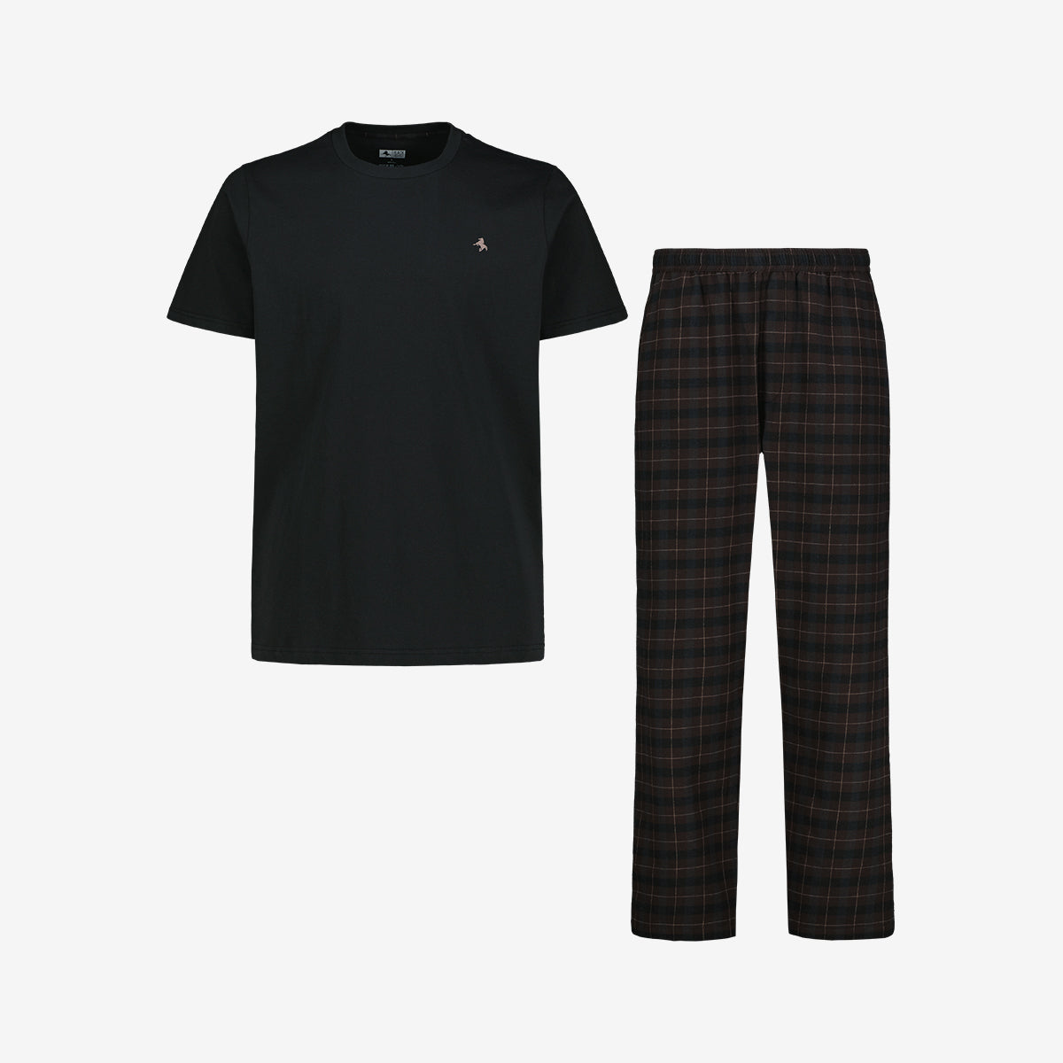 Lyhythihainen flanellipyjama