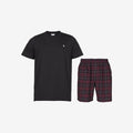 Tuotekuva Black Horse Shortsipyjama flanelli wine red checks