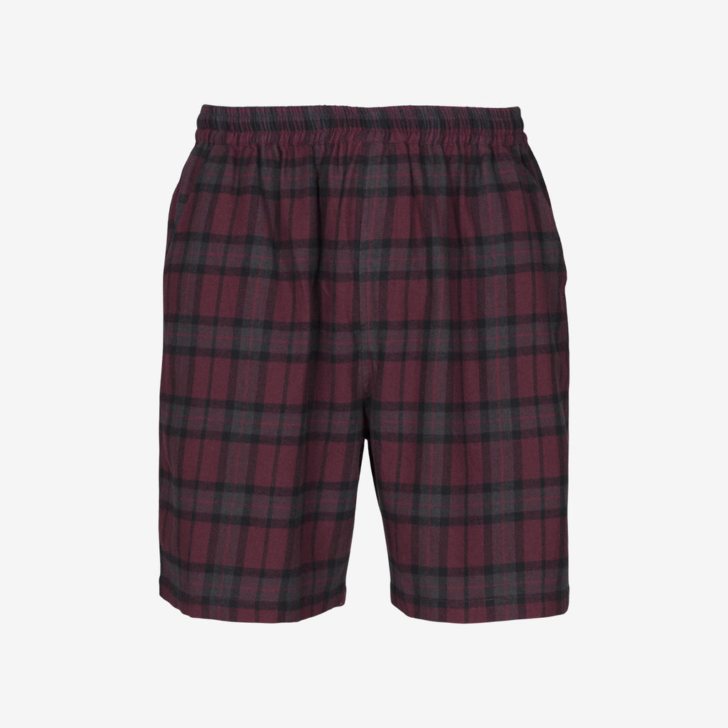 Tuotekuva Black Horse Shortsipyjama flanelli wine red checks
