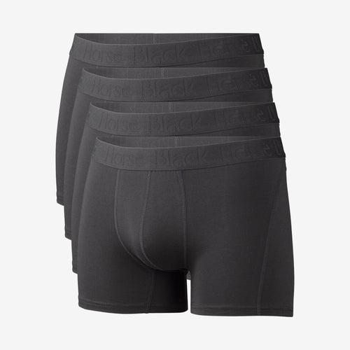 Tuotekuva Black Horse Bokserit luomupuuvilla 4-pack musta