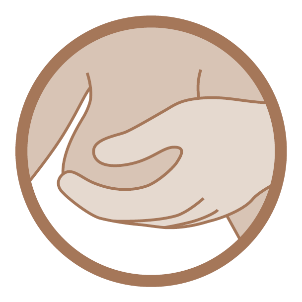 Tutki molemmat kivekset kummallakin kädellä vuorotellen.